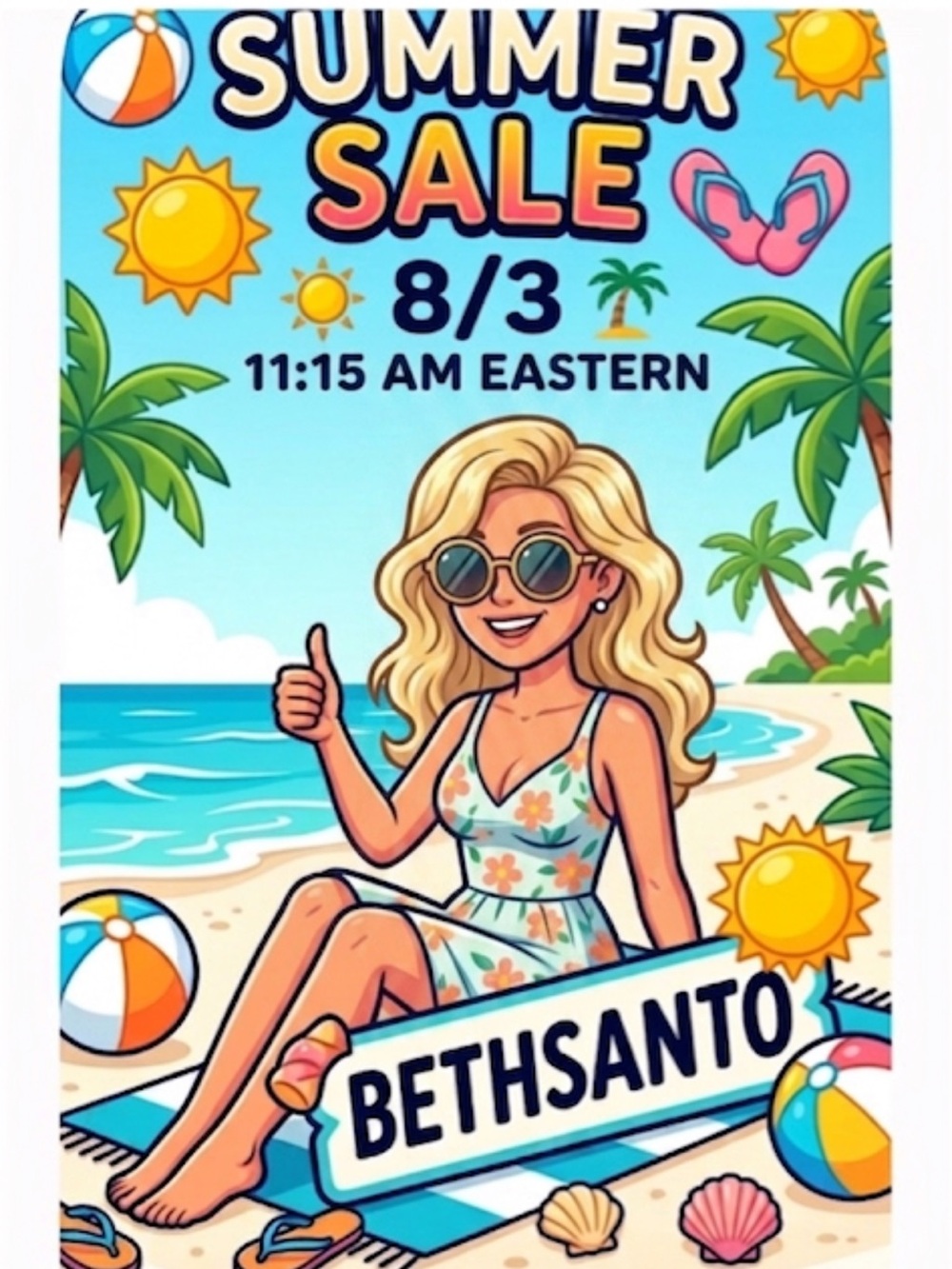 Summer sale!!!! Join me Mon 8/3 11:15  eastern